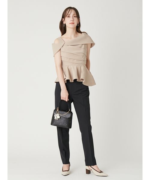 オフショルカラーアシメペプラムトップス(508695866)｜阪急百貨店公式