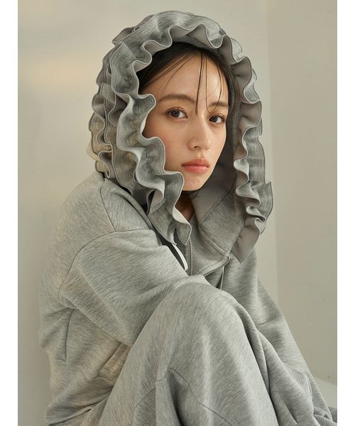 フリルショートジップパーカー(508698231)｜阪急百貨店公式通販サイト