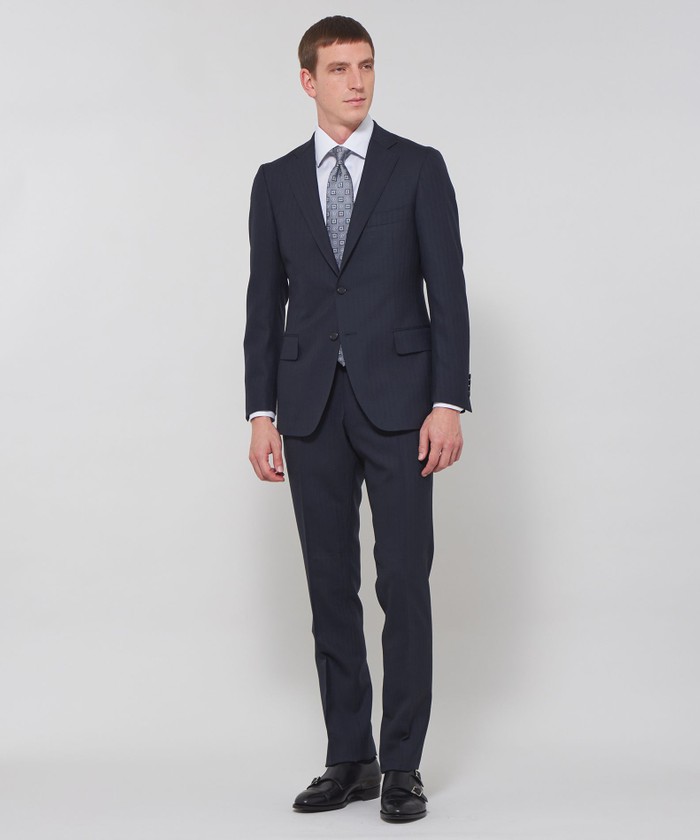 NEW BRIDGE】【DORMEUIL/ドーメル】シャドーストライプスーツ