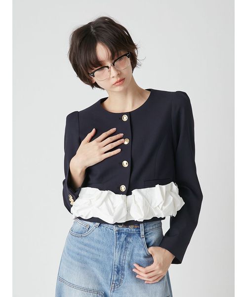 限定カラー】3wayバブルヘムボウタイジャケット(508684449)｜阪急
