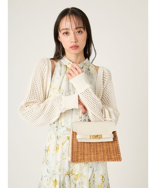 BAGMATI】ラタンレザートップハンドルバッグ(508698223)｜阪急百貨店