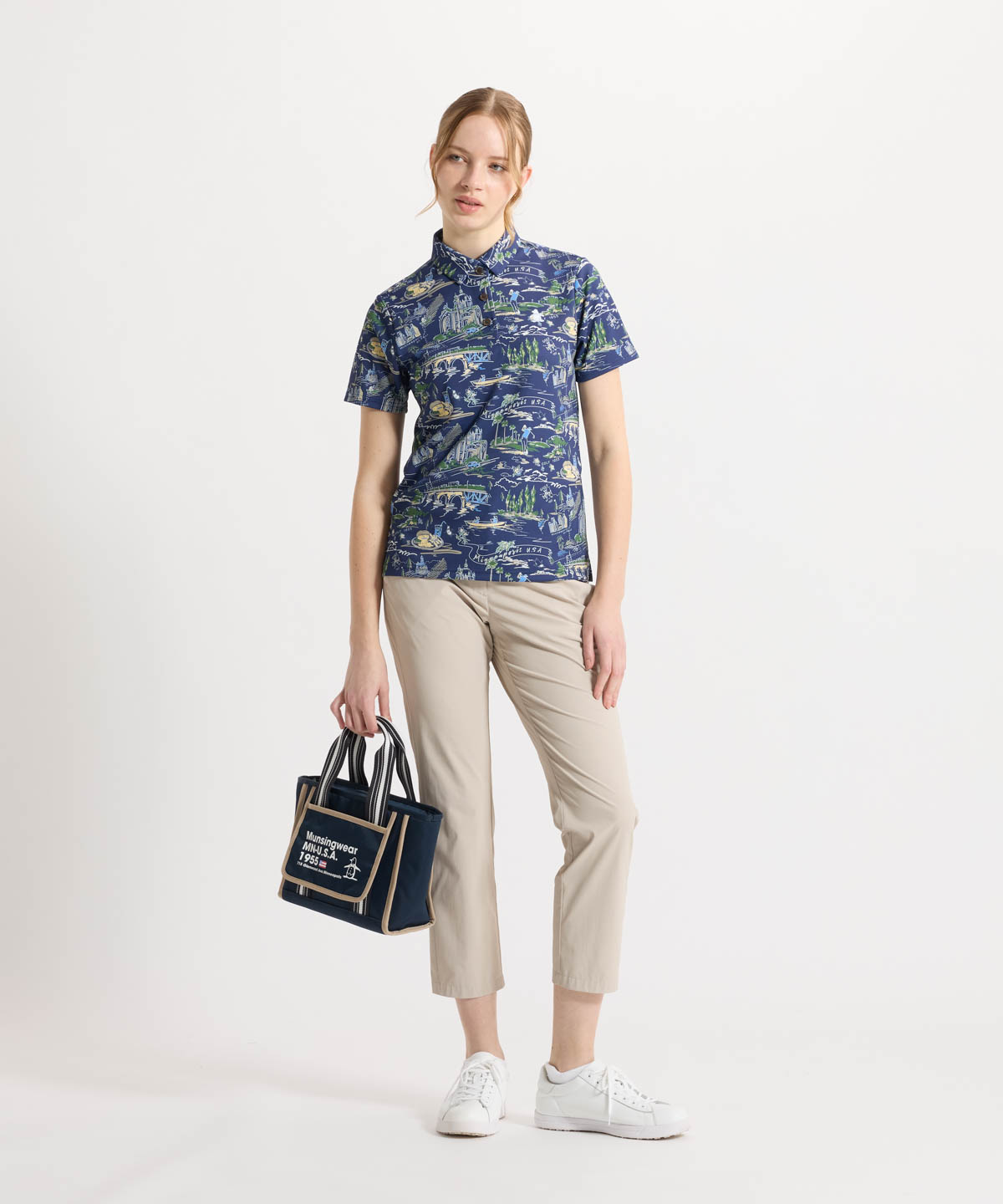 マンシングウェア MUNSINGWEAR ナイロンツイルジャカードテープカート