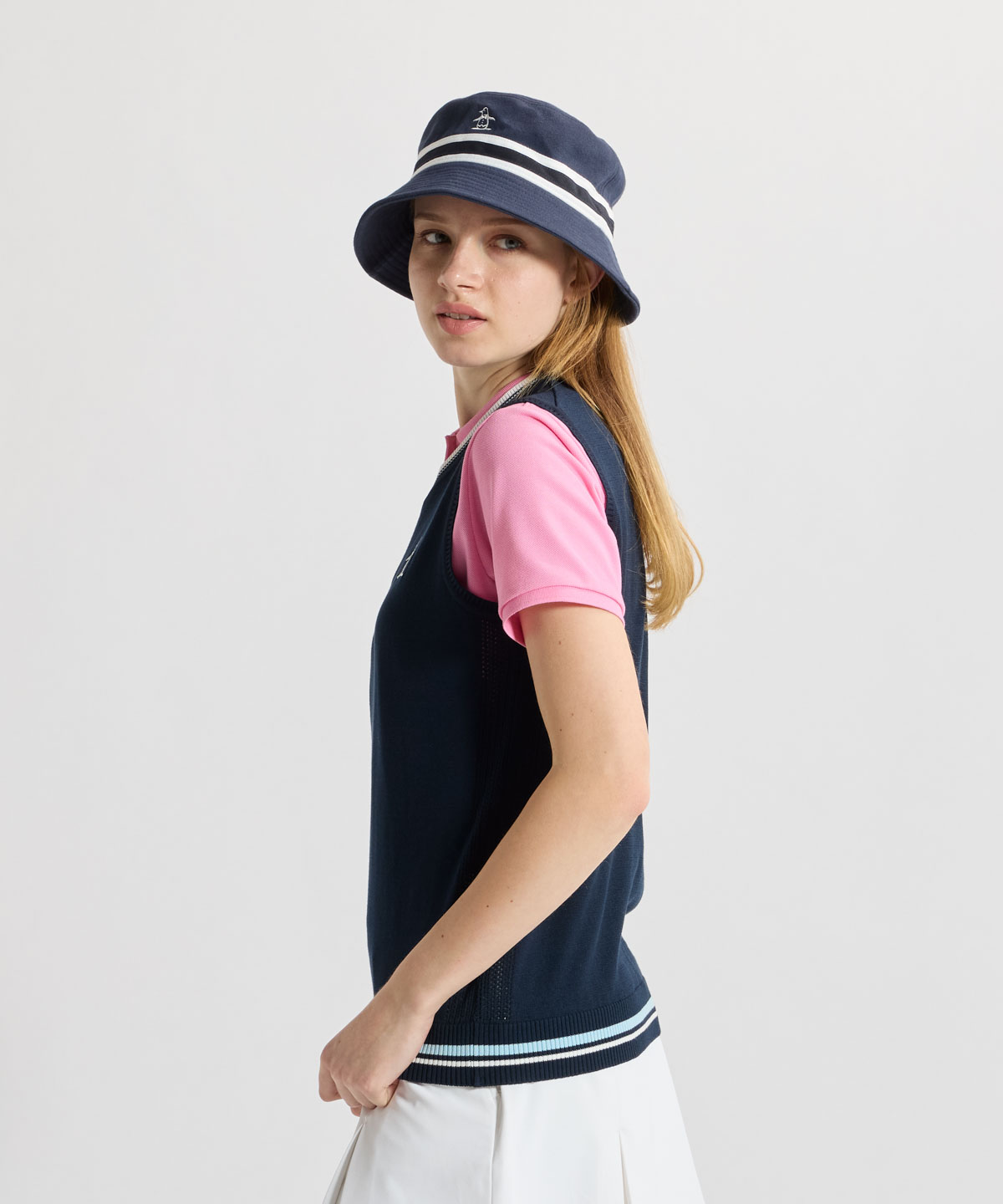 マンシングウェア Munsingwear Vネックニットベスト(508712370)｜阪急