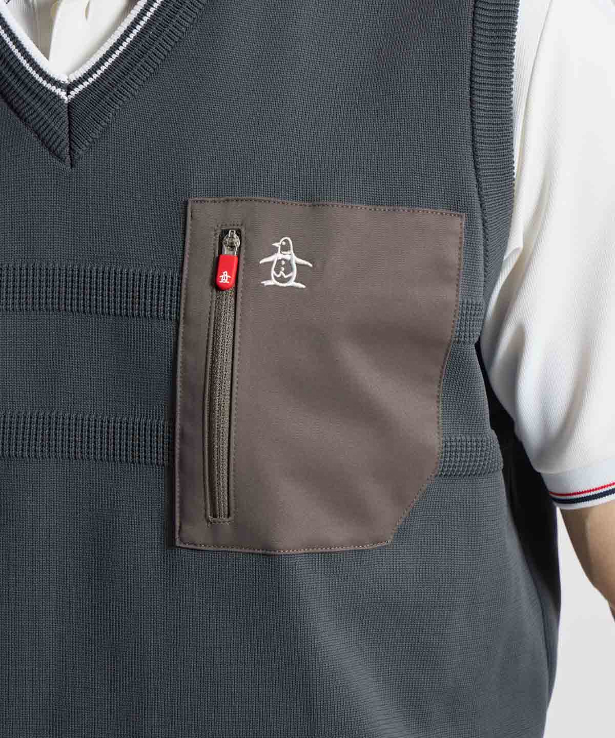 マンシングウェア Munsingwear Vネックニットベスト(508712373)｜阪急