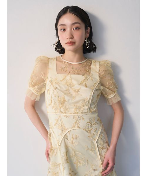 パネルラインエンブロイダリ―ドレス(508714777)｜阪急百貨店公式通販