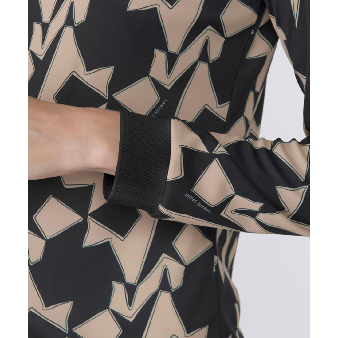 ランバン スポール LANVIN SPORT グログランディテール総柄プリント長