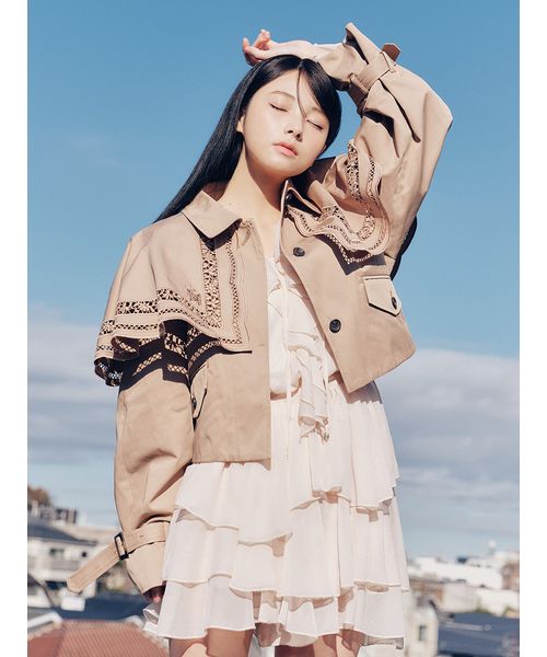 2wayエンブロイダリーケープコート(508722454)｜阪急百貨店公式通販