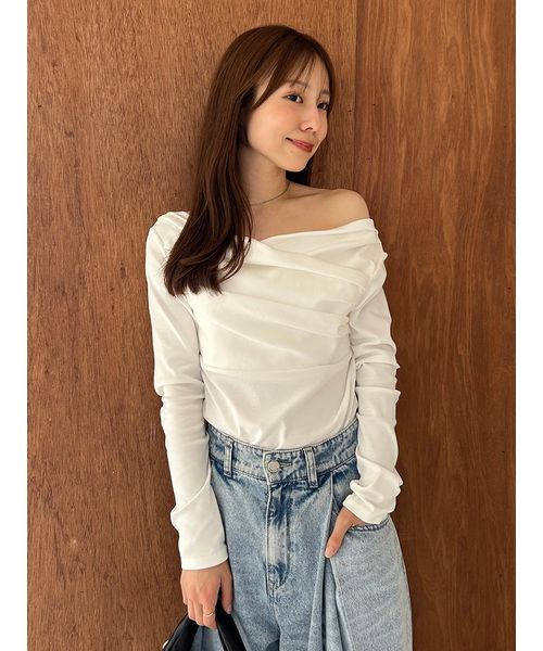 ギャザーオフショルカットソー フレイアイディ ギャザーオフショルカットソー(508727774)｜阪急百貨店公式通販サイト