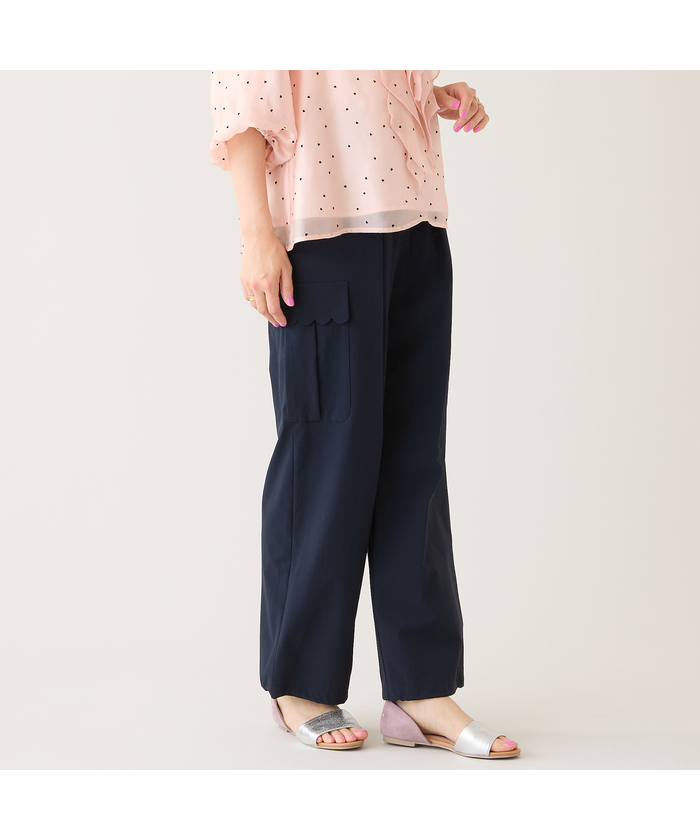 ローズティアラ RoseTiara 【撥水】スカラポケットカーゴパンツ