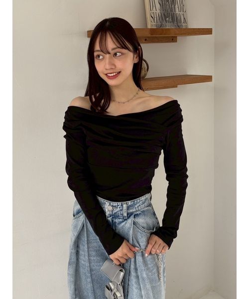 ギャザーオフショルカットソー(508727774)｜阪急百貨店公式通販サイト