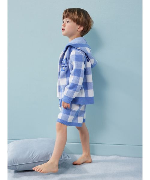 KIDS】エアリーモコギンガムチェック柄パーカ(508735426)｜阪急百貨店