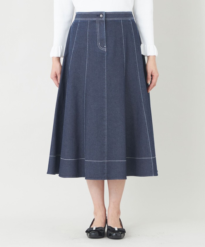 エレガンスデニム パネルスカート(508732338)｜阪急百貨店公式通販