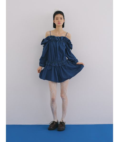 デコルテフリルミニロンパース デコルテフリルミニロンパース(508744235)｜阪急百貨店公式通販サイト