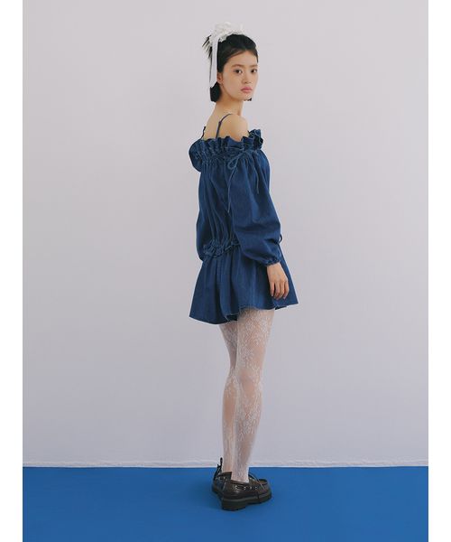 デコルテフリルミニロンパース(508744235)｜阪急百貨店公式通販サイト