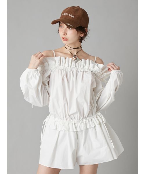 デコルテフリルミニロンパース(508744235)｜阪急百貨店公式通販サイト