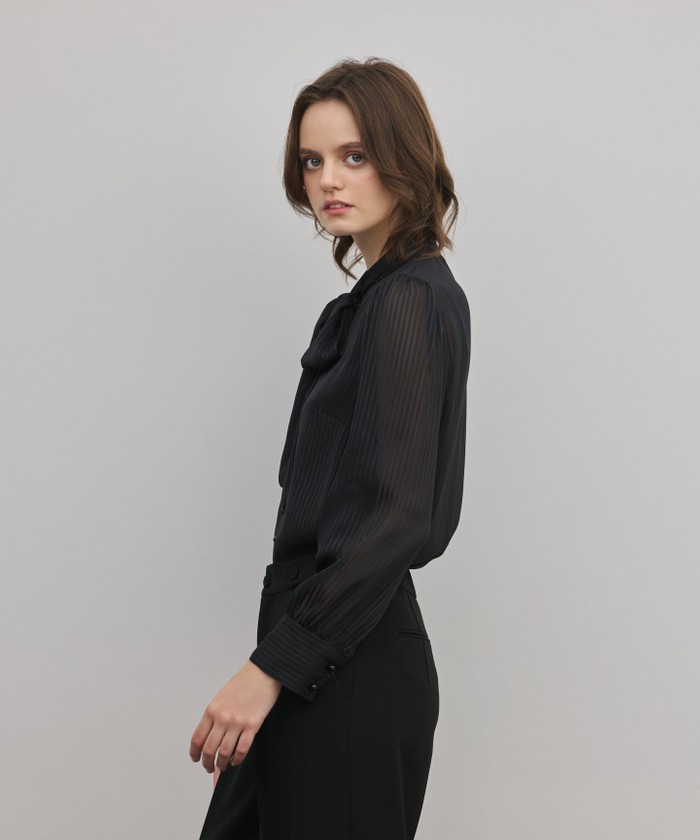 ストライプボウブラウス(508746607)｜阪急百貨店公式通販サイト｜阪急