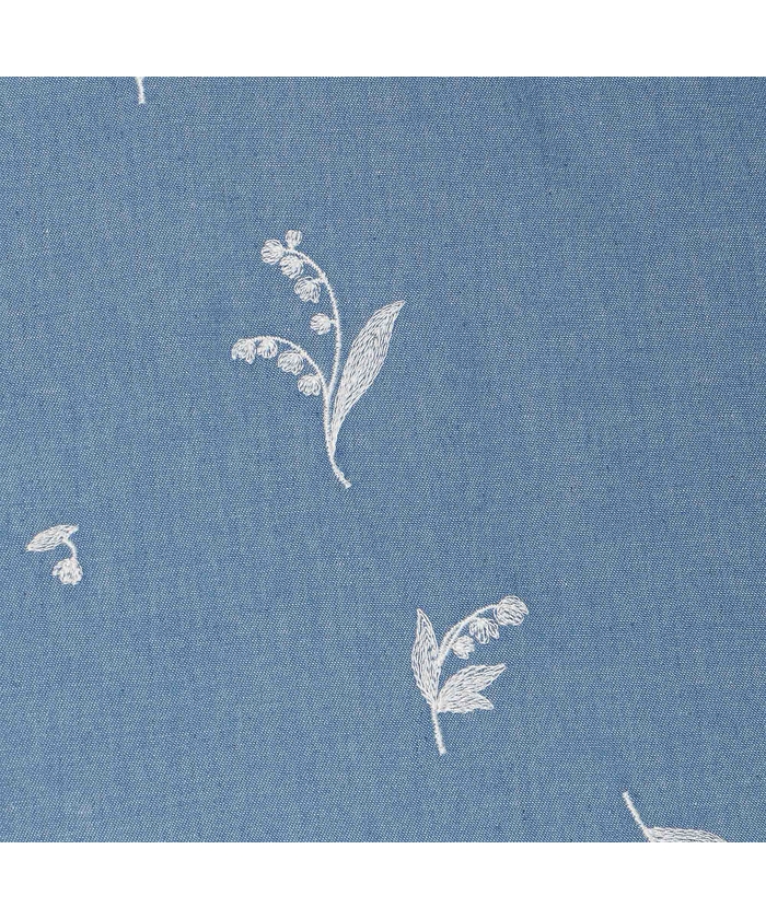 ローズティアラ RoseTiara 【綿100%】スズラン刺繍バックティアードチ