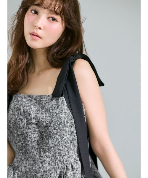 WEB限定】リボンペプラムトップス／ウォッシャブル(508756475)｜阪急