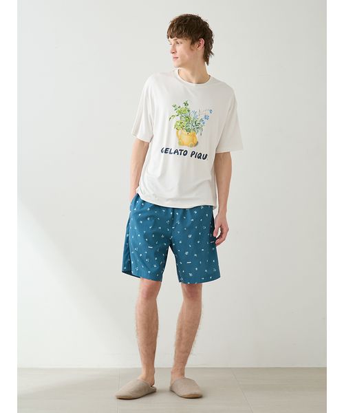 HOMME】リトルフラワー柄プリントハーフパンツ(508758785)｜HANKYU