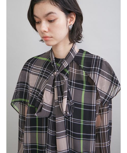 チェックボウタイブラウス(508761692)｜阪急百貨店公式通販サイト