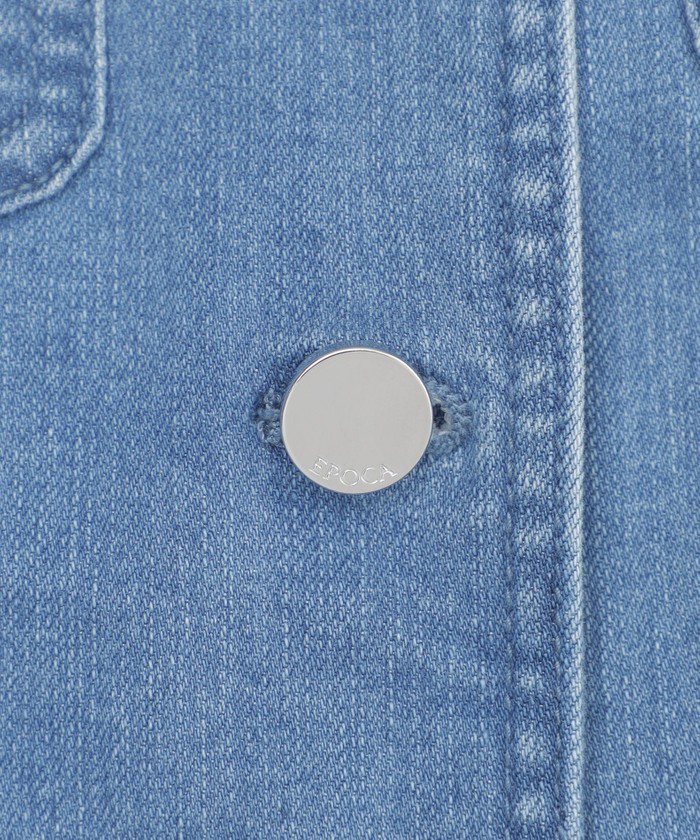 ストレッチデニム ノーカラージャケット(508754092)｜阪急百貨店公式