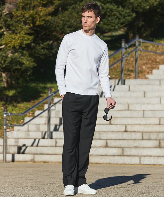 カジュアルセットアップ対応【洗える/ストレッチ】YUNSA リラックス