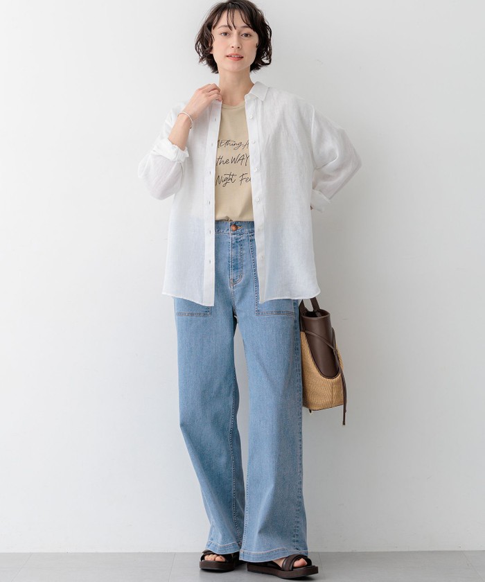 見上愛さん着用】23区DENIM サマー ベイカーパンツ(508773079)｜阪急