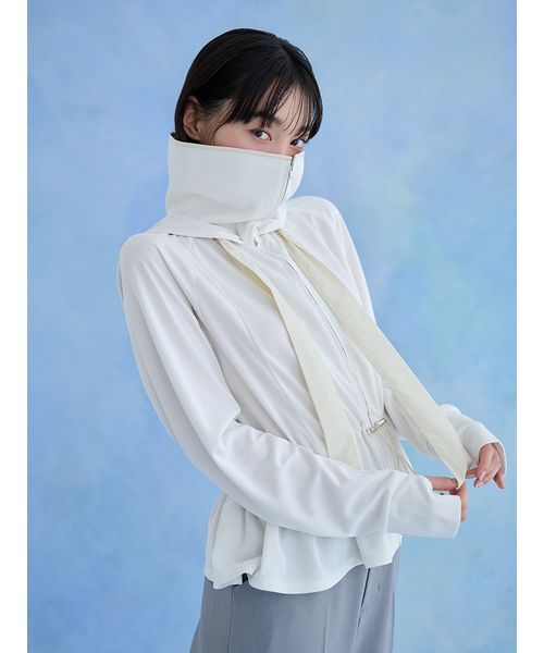 WEB限定/LUMISHADE】サンバイザー付きUVカットパーカー(508776240