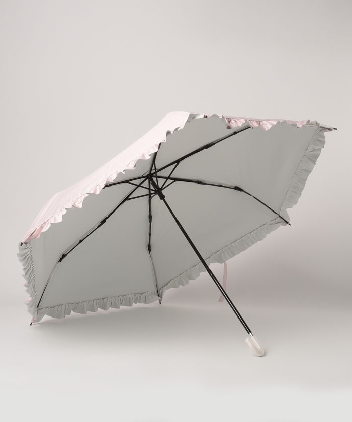 晴雨兼用折りたたみ日傘 フリル(508780565)｜阪急百貨店公式通販サイト
