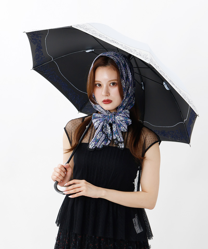 アナスイ ANNA SUI 切継ぎ刺しゅう晴雨兼用パラソル傘（長傘