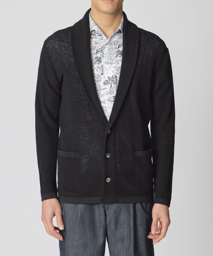 ショールカラーニットジャケット(508776277)｜HANKYU MEN'S / 阪急メンズ