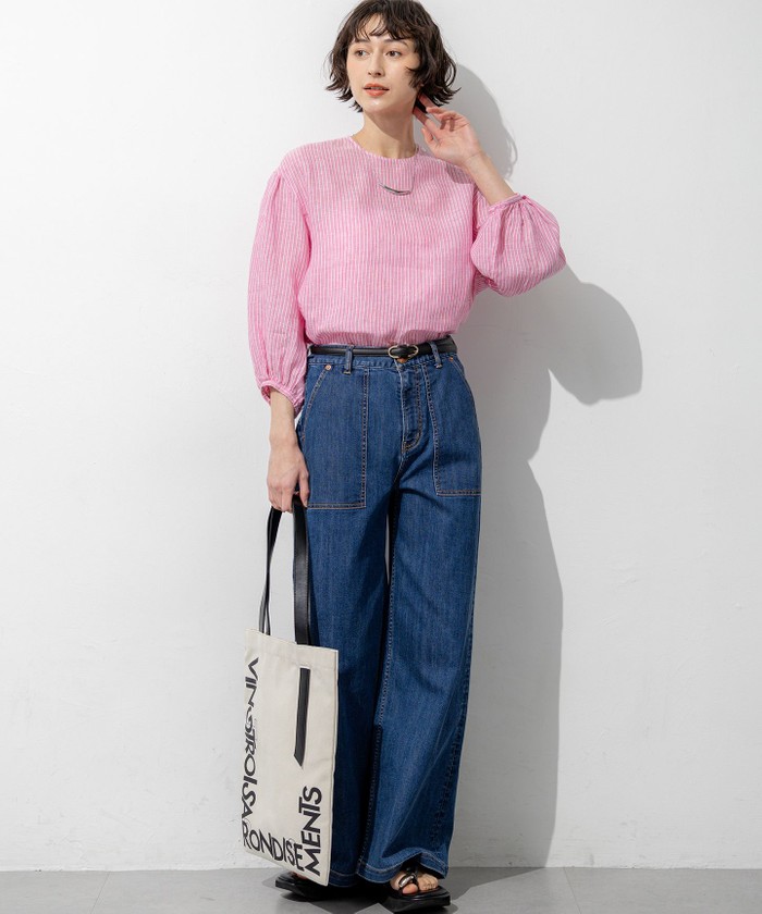 見上愛さん着用】23区DENIM サマー ベイカーパンツ(508773079)｜阪急