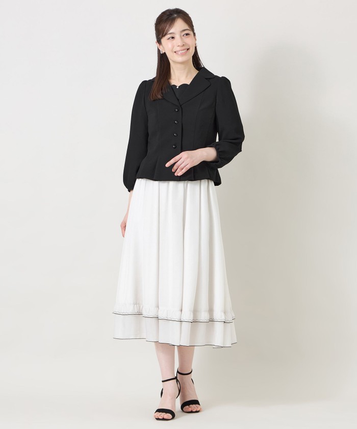 スカラップ×シアースリーブ プルオーバー(508789667)｜阪急百貨店公式