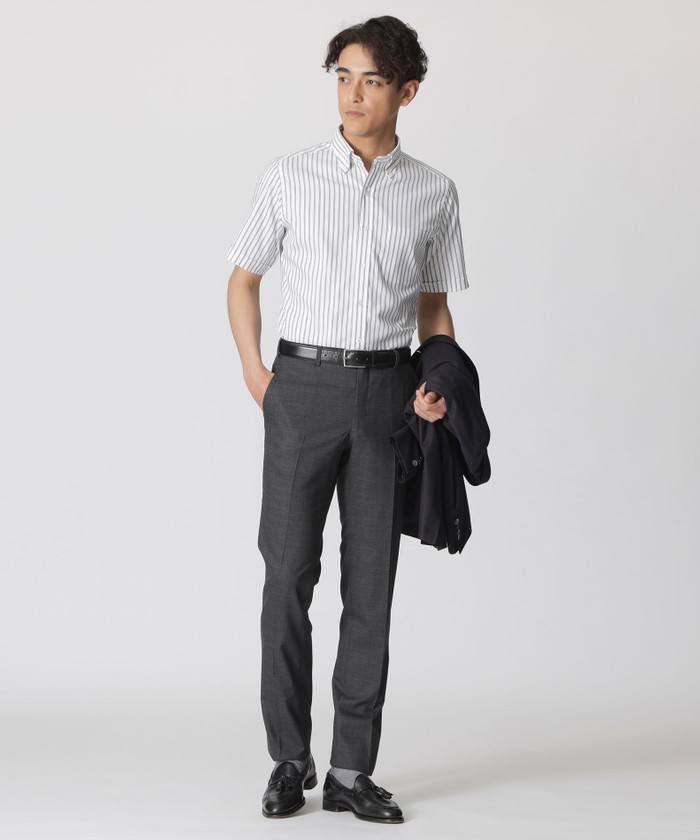 WEB・一部店舗限定】ロイヤルOX ストライプ 半袖BDシャツ(508801589