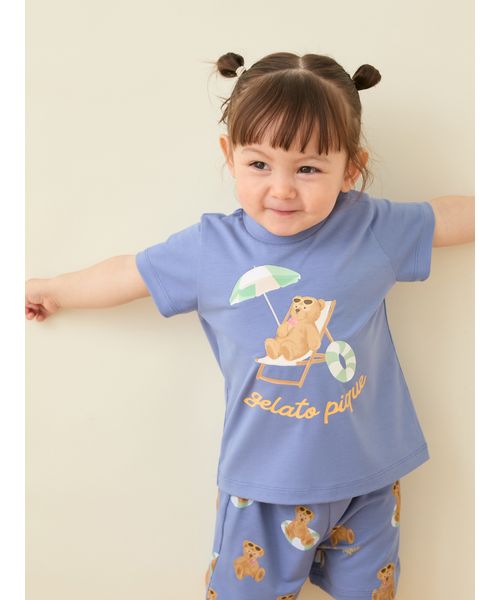 BABY】【接触冷感】サマーベア柄ショートパンツ(508784933)｜阪急