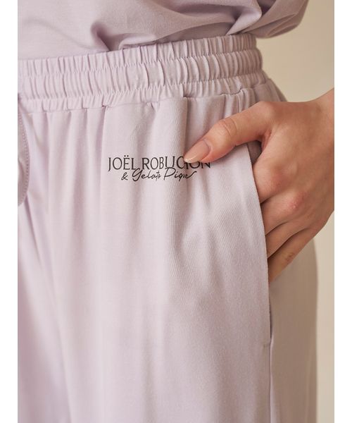 JOEL ROBUCHON】【持続冷感】ワンポイントプリントロングパンツ