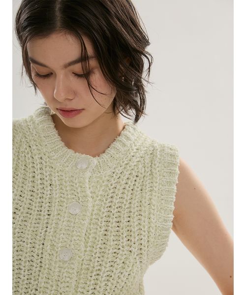 eco フリンジニットベスト(508800853)｜阪急百貨店公式通販サイト