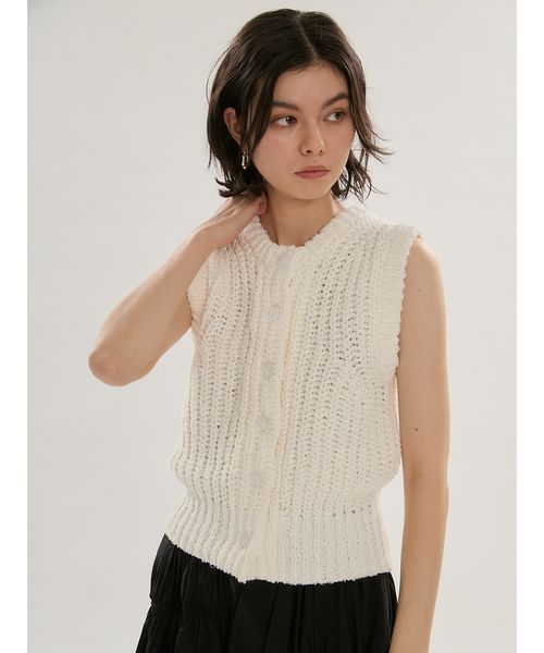 eco フリンジニットベスト(508800853)｜阪急百貨店公式通販サイト