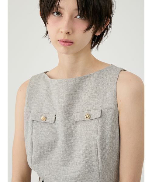 ボタンディテールミニロンパース(508800862)｜阪急百貨店公式通販