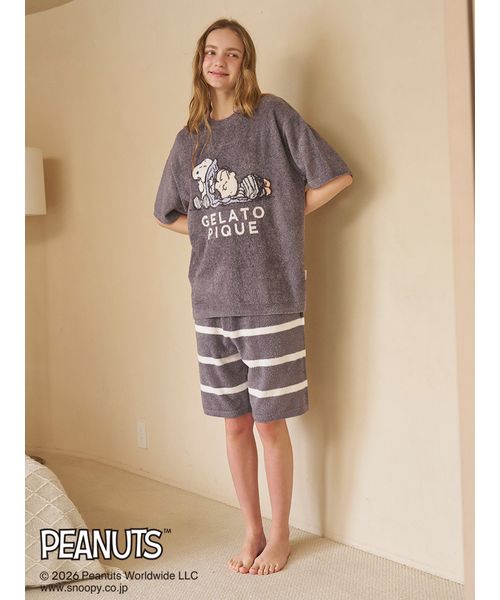 PEANUTS】【HOMME】スムーズィーボーダーハーフパンツ(508810706
