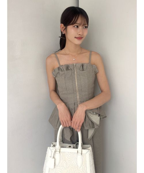 ペプラムタックビスチェ(508813081)｜阪急百貨店公式通販サイト｜阪急