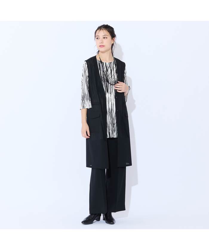 Liliane Burty トップス　3点セット　まとめ売り　ベスト　LLサイズ リリアンビューティ Liliane Burty 【M～4L】ウォッシャブル強撚ロ