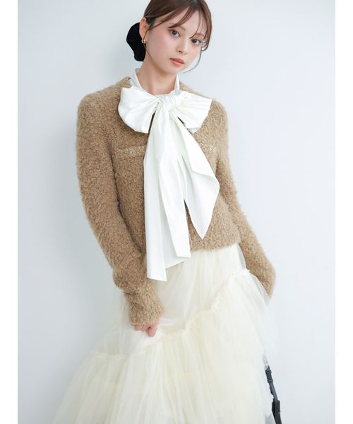 HIGH QUALITY】アルパカシルクミックスニットジャケット(508842974