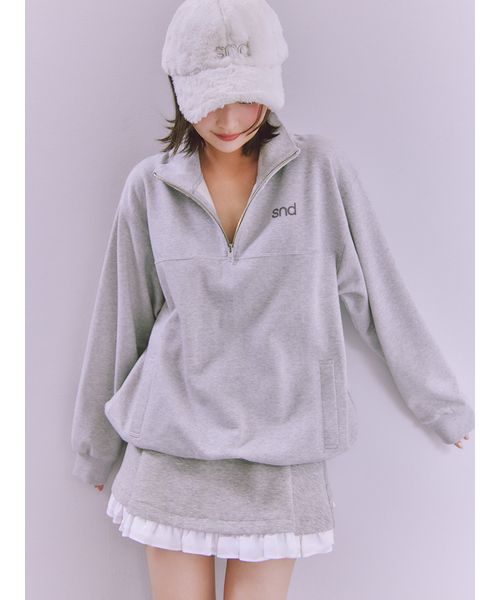 sndロゴ】ハーフジップカットプルオーバー(508844026)｜阪急百貨店公式