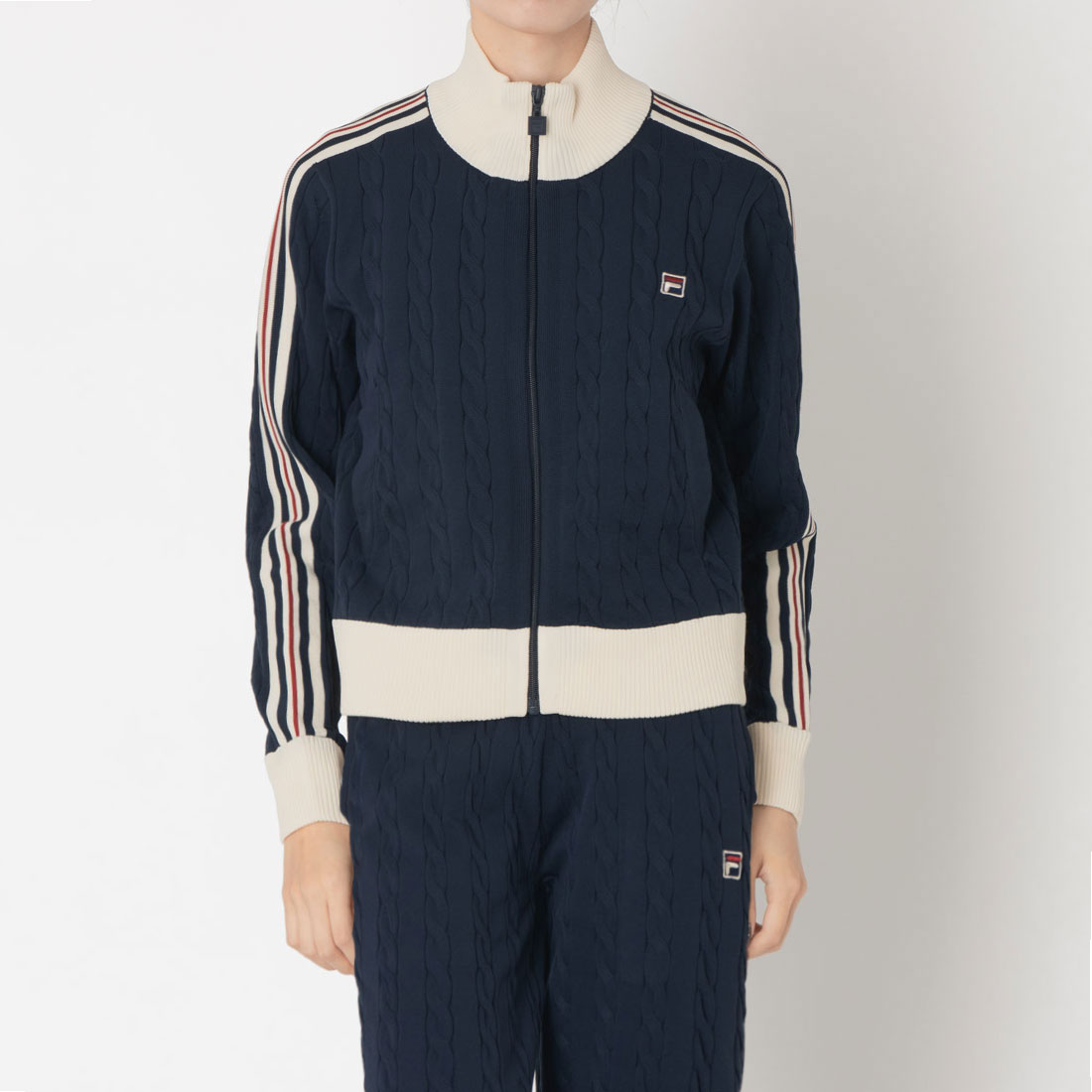 フィラ FILA CABLE KNIT TRACK TOP / ケーブルニット (508847848
