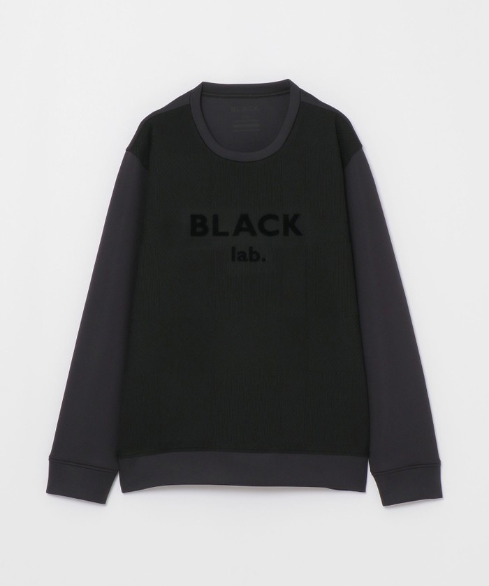 BLACK lab.】シャドーチェックダブルニットスウェットシャツ(508840039