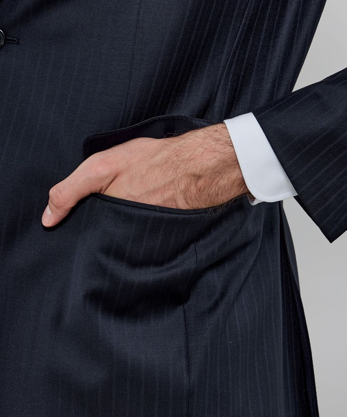OX BRIDGE】【DORMEUIL/ドーメル】シャドーストライプスーツ(508351865
