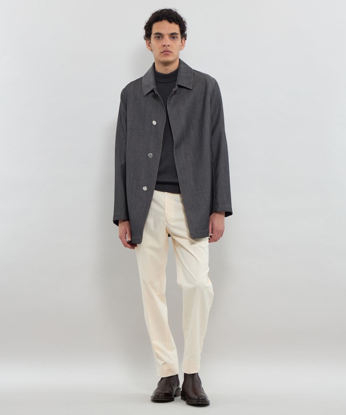 WORSTED DENIM】ステンカラーデニムコート(508829800)｜HANKYU MEN'S