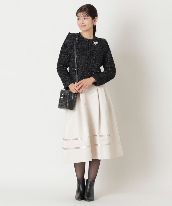 トゥー ビー シック TO BE CHIC ライトグログラン タックスカート