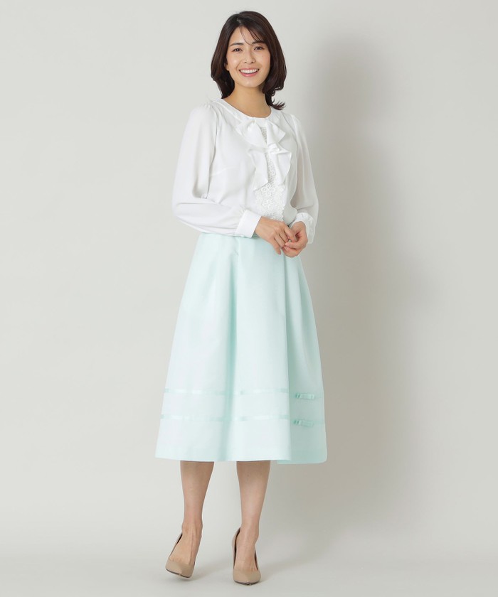 トゥー ビー シック TO BE CHIC ライトグログラン タックスカート